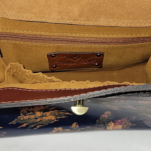 Patricia Nash Kent Countryside Crossbody Shoulder Bag Satchel Purse Tote - Picture 15 of 16